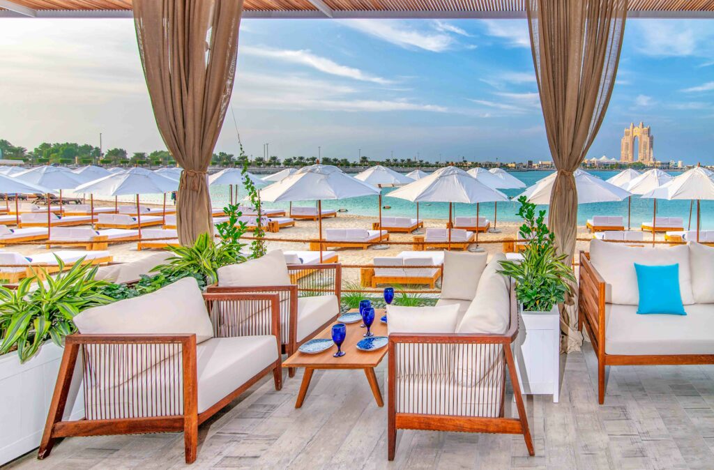 best beach clubs in Abu Dhabi