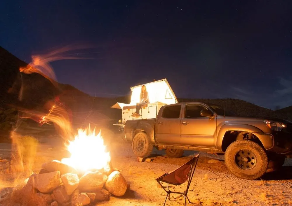 night camping in Abu Dhabi