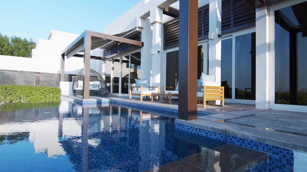 private villa with pool abu dhabi