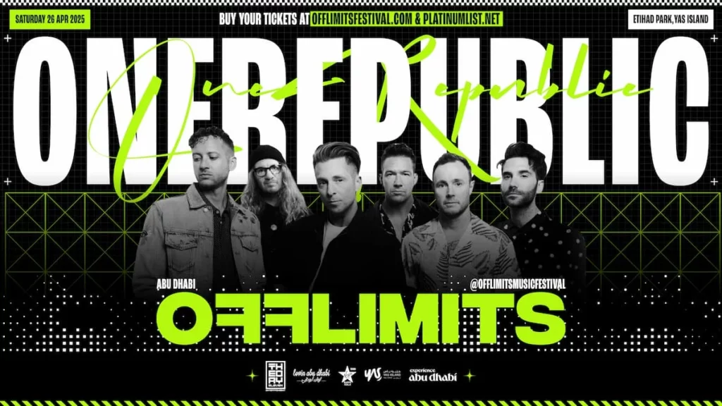 Credits - Platinumlist announces OneRepublic at OffLimits Festival