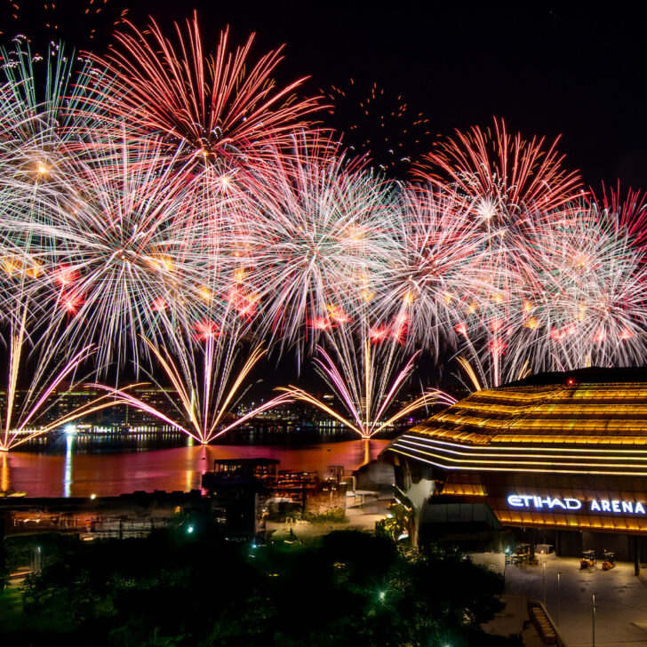 Eid Al Adha Fireworks spots in abu dhabi
