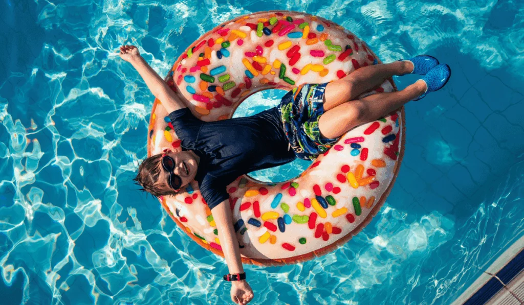 Poolside celebration at Yas Acres Golf & Country Club