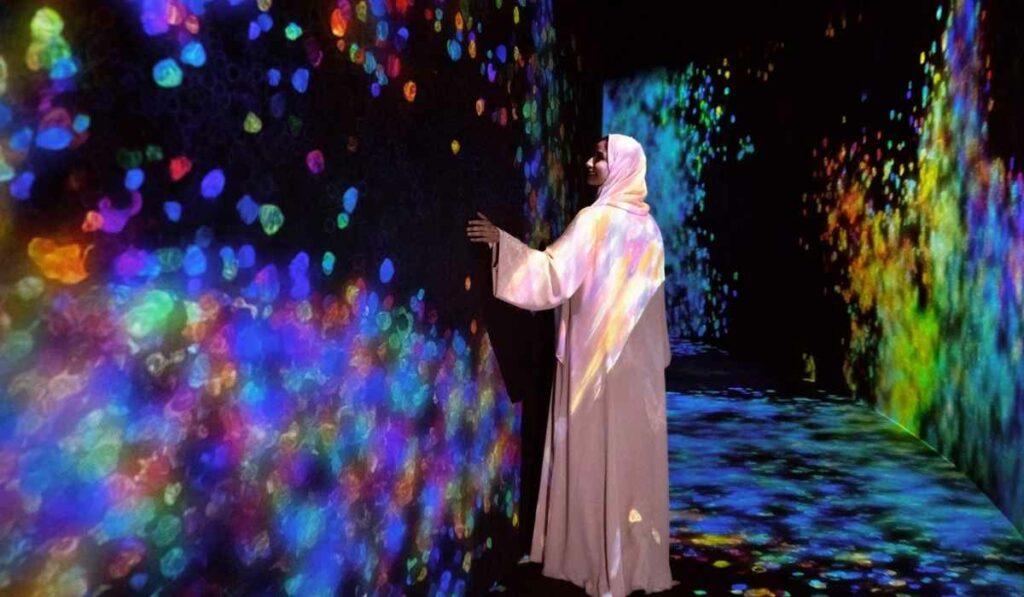 new experience at teamlab phenomena abu dhabi