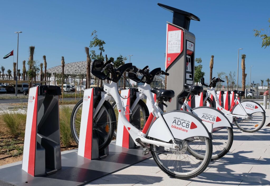 ADCB Bikeshare cycling in abu dhabi