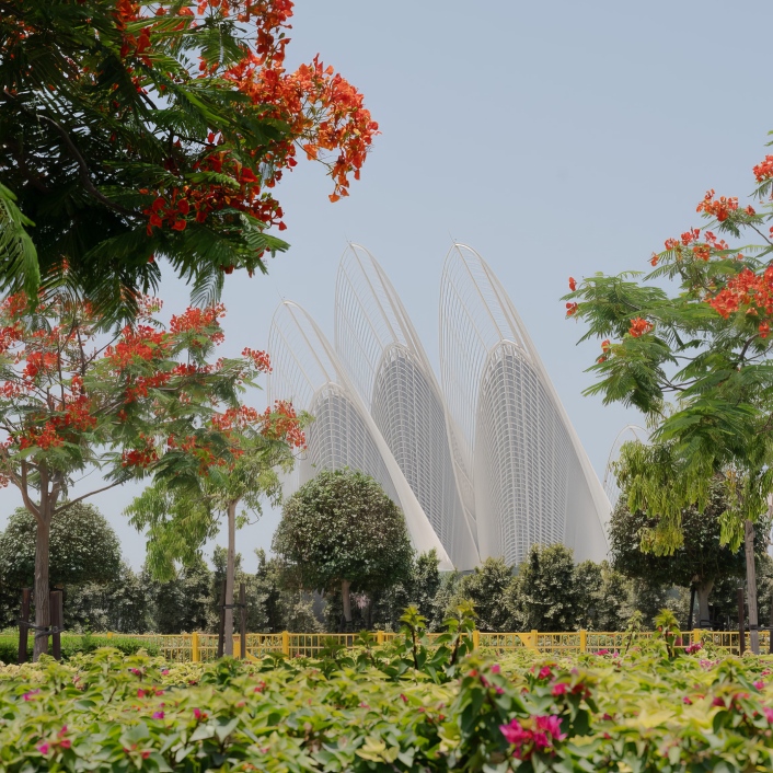 Saadiyat&rsquo;s Cultural District -  garden Emirati cafes 