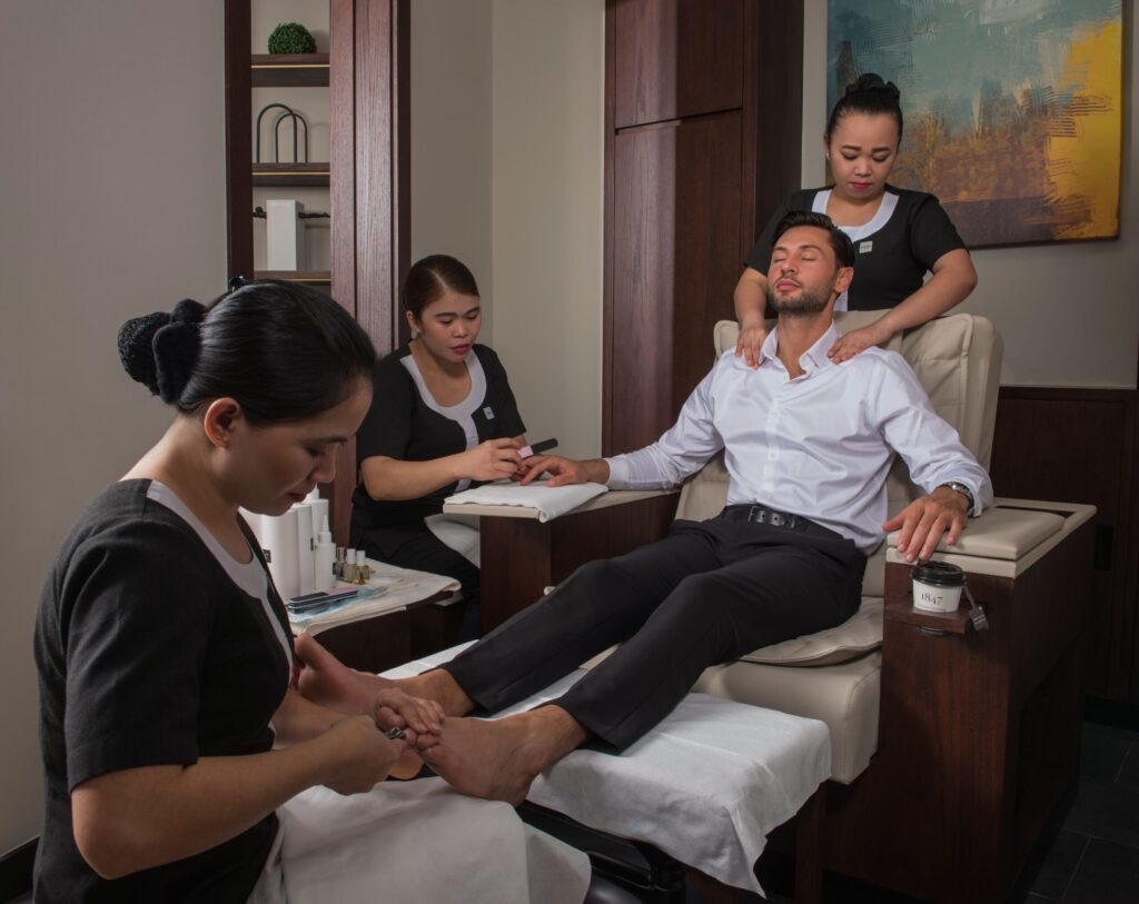 sports massage therapy at 1847 Grooming for Men