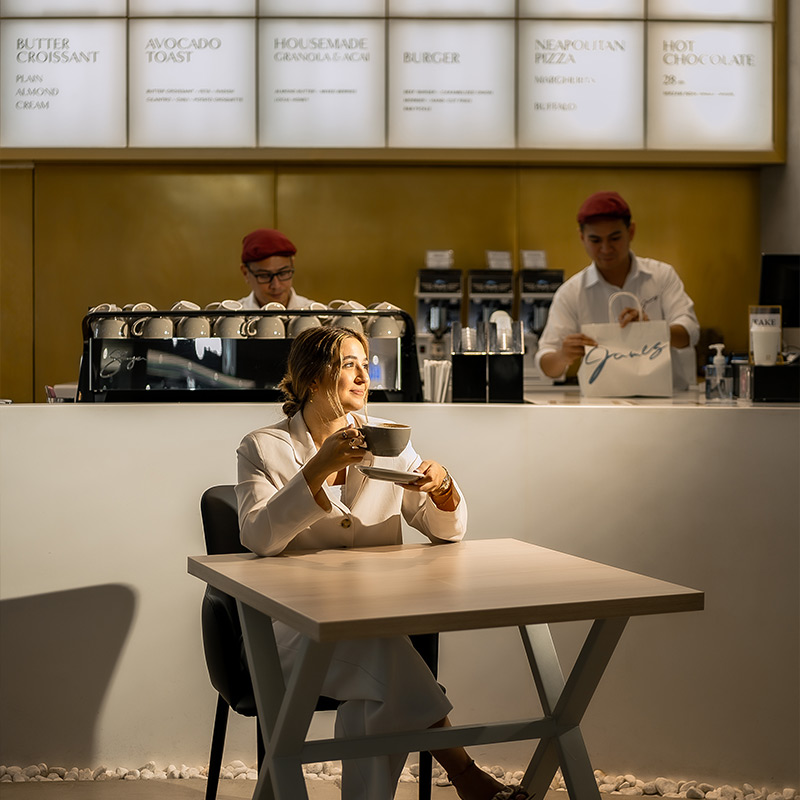 Casual café lunch spots in Abu Dhabi at Cafe James on Reem Island