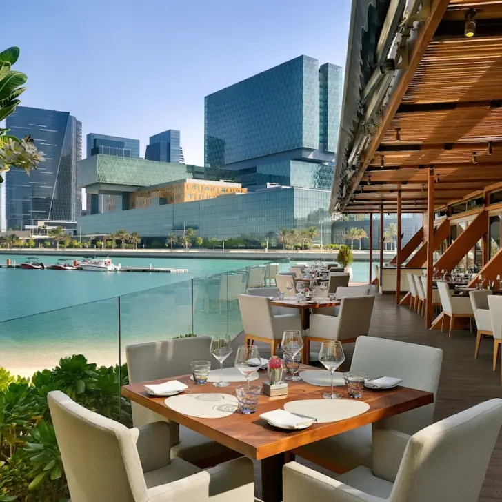 best business lunch abu dhabi at Finz, Beach Rotana