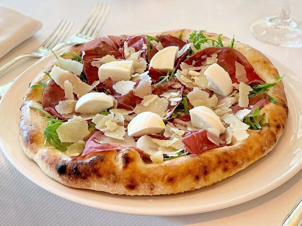 Italian pizza at Cafe Milano Abu Dhabi